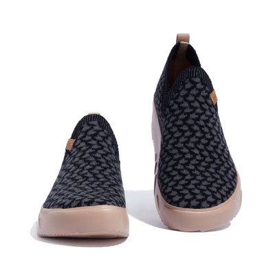 UIN Footwear Women Mysterious Black Fuerteventura I Women Canvas loafers