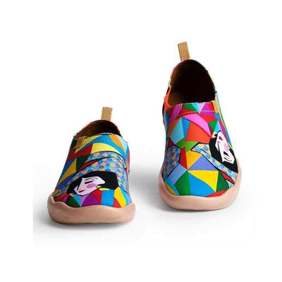 UIN Footwear Women Rainbow Girl Canvas loafers