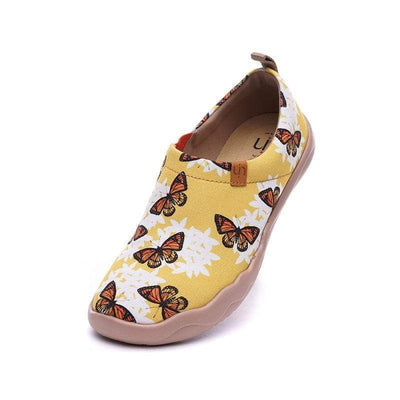 UIN Footwear Women Snowflake Butterfly Canvas loafers