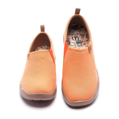 UIN Footwear Women Toledo Orange Canvas loafers