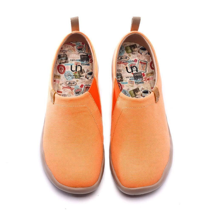 UIN Footwear Women Toledo Orange Canvas loafers