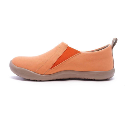 UIN Footwear Women Toledo Orange Canvas loafers