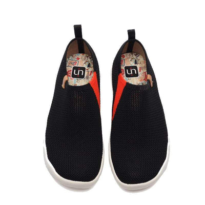 UIN Footwear Women Toledo-U KNIT Black Canvas loafers