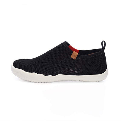 UIN Footwear Women Toledo-U KNIT Black Canvas loafers
