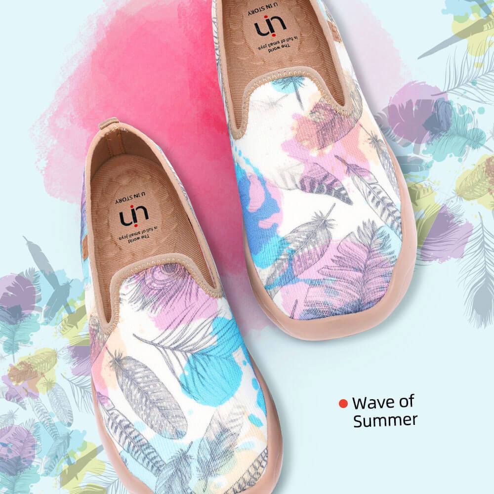 UIN Footwear Women Wave of Summer Canvas loafers