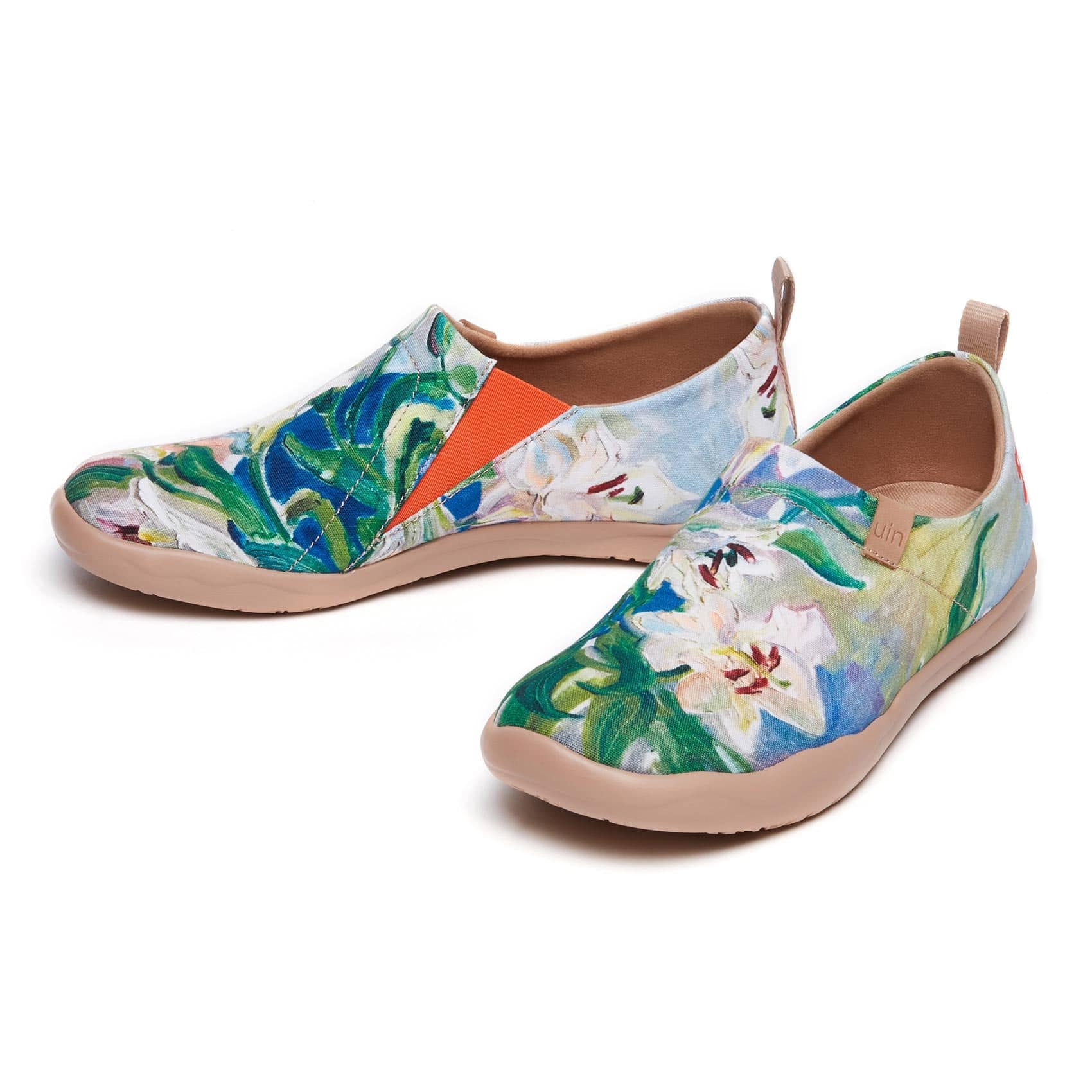 Yawning Lily Toledo I Women Art Canvas Shoes | UIN FOOTWEAR
